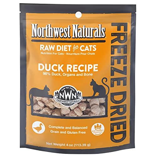 Northwest Naturals Freeze Dried Duck Cat Recipe Freeze-Dried Cat Treats - 4 oz Bag  