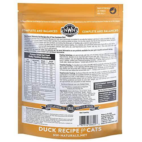 Northwest Naturals Freeze Dried Duck Cat Recipe Freeze-Dried Cat Treats - 4 oz Bag  