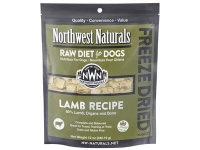 Northwest Naturals Freeze Dried Lamb Nuggets Freeze-Dried Dog Food - 12 oz Bag  