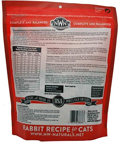Northwest Naturals Freeze Dried Rabbit Cat Recipe Freeze-Dried Cat Treats - 11 oz Bag  
