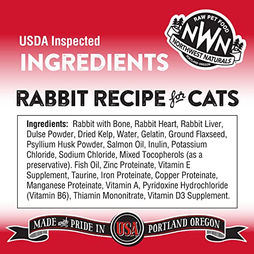 Northwest Naturals Freeze Dried Rabbit Cat Recipe Freeze-Dried Cat Treats - 4 oz Bag  