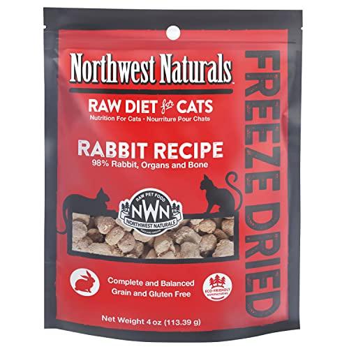 Northwest Naturals Freeze Dried Rabbit Cat Recipe Freeze-Dried Cat Treats - 4 oz Bag  