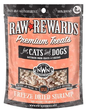 Northwest Naturals Freeze Dried Shrimp Freeze-Dried Cat and Dog Treats - 1 oz Bag
