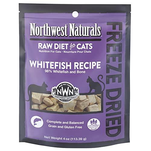 Northwest Naturals Freeze Dried Whitefish Cat Recipe Freeze-Dried Cat Treats - 4 oz Bag  