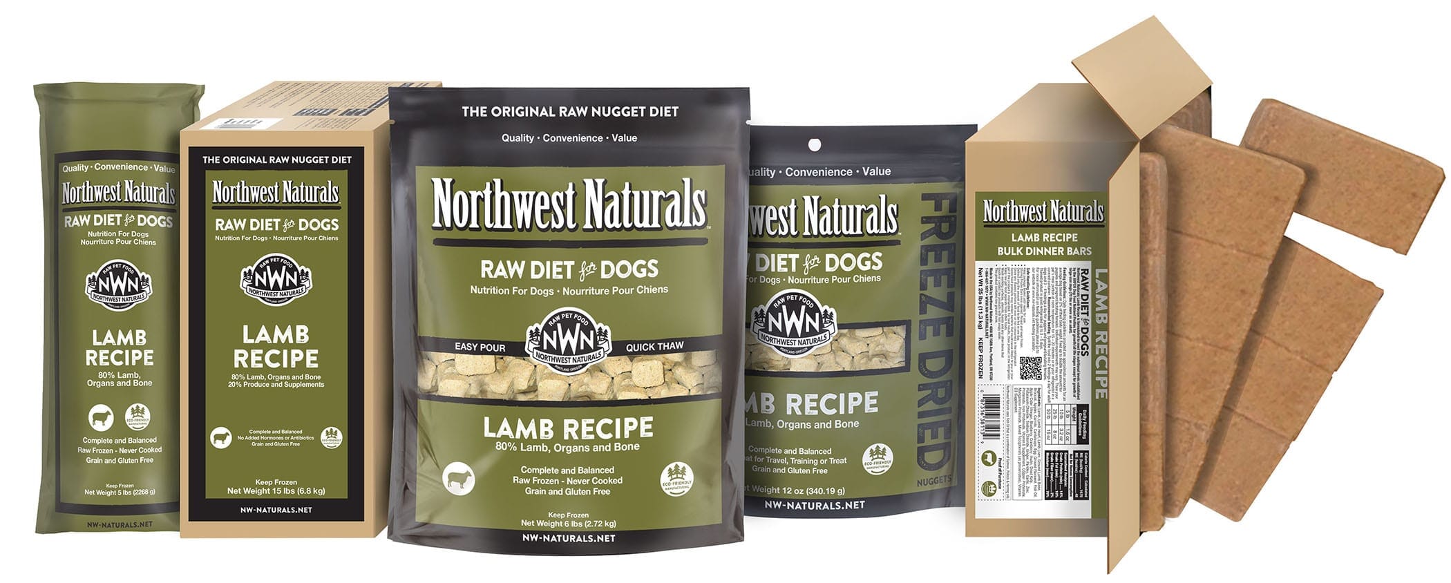 Northwest Naturals Lamb Nuggets Freeze-Dried Dog Treats - 28 Oz Bag  