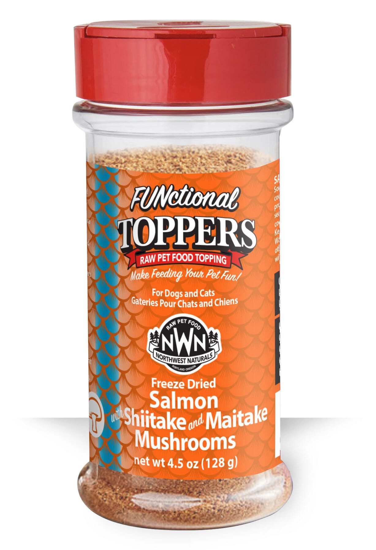 Northwest Naturals Salmon with Shitake & Miatake Mushrooms Cat and Dog Food Toppers - 4.5 Oz Bottle  