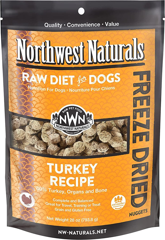 Northwest Naturals Turkey Nuggets Freeze-Dried Dog Treats - 28 Oz Bag