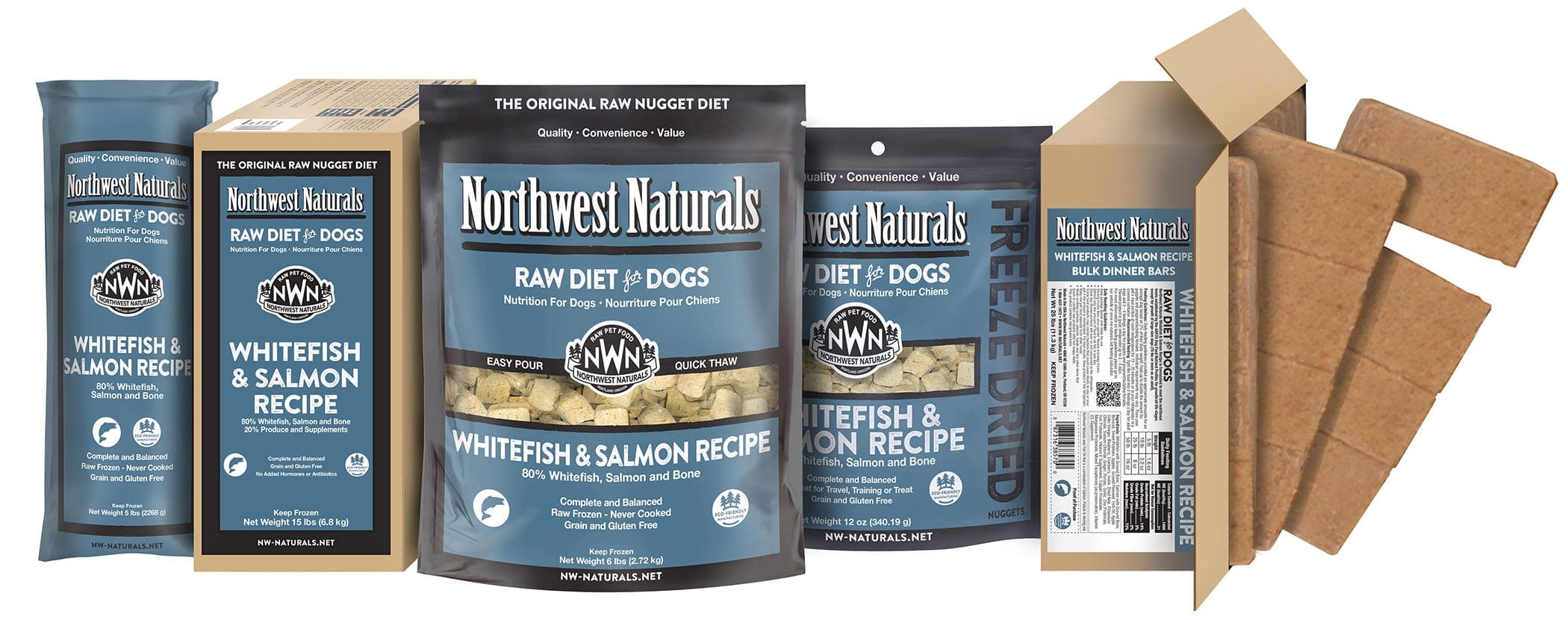 Northwest Naturals Whitefish & Salmon Nuggets Freeze-Dried Dog Treats - 28 Oz Bag  