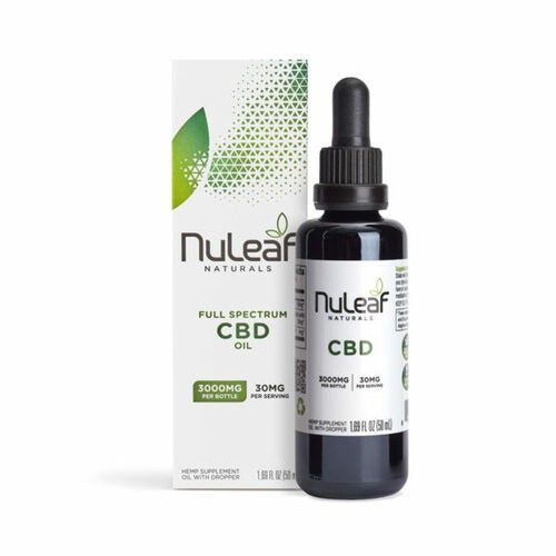Nuleaf Naturals 3000mg Full Spectrum CBD Oil Cat and Dog Supplement - (50ml) 1.69 Fl Oz...