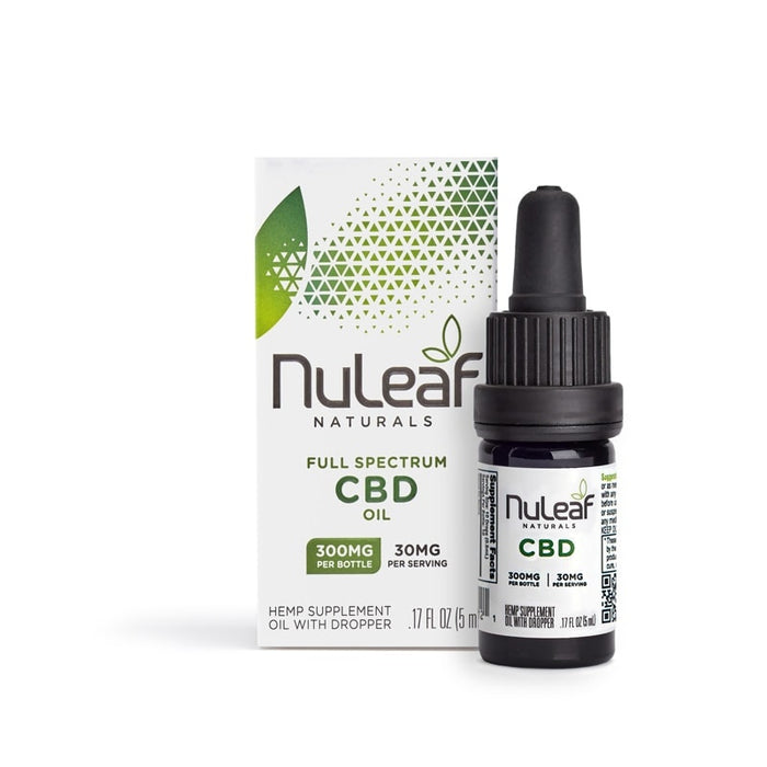 Nuleaf Naturals 300mg Full Spectrum CBD Oil Cat and Dog Supplements - (5ml) .17 Fl Oz D...