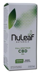 Nuleaf Naturals 900mg Full Spectrum CBD Oil Cat and Dog Supplement - (15ml) .5 Fl Oz Dr...