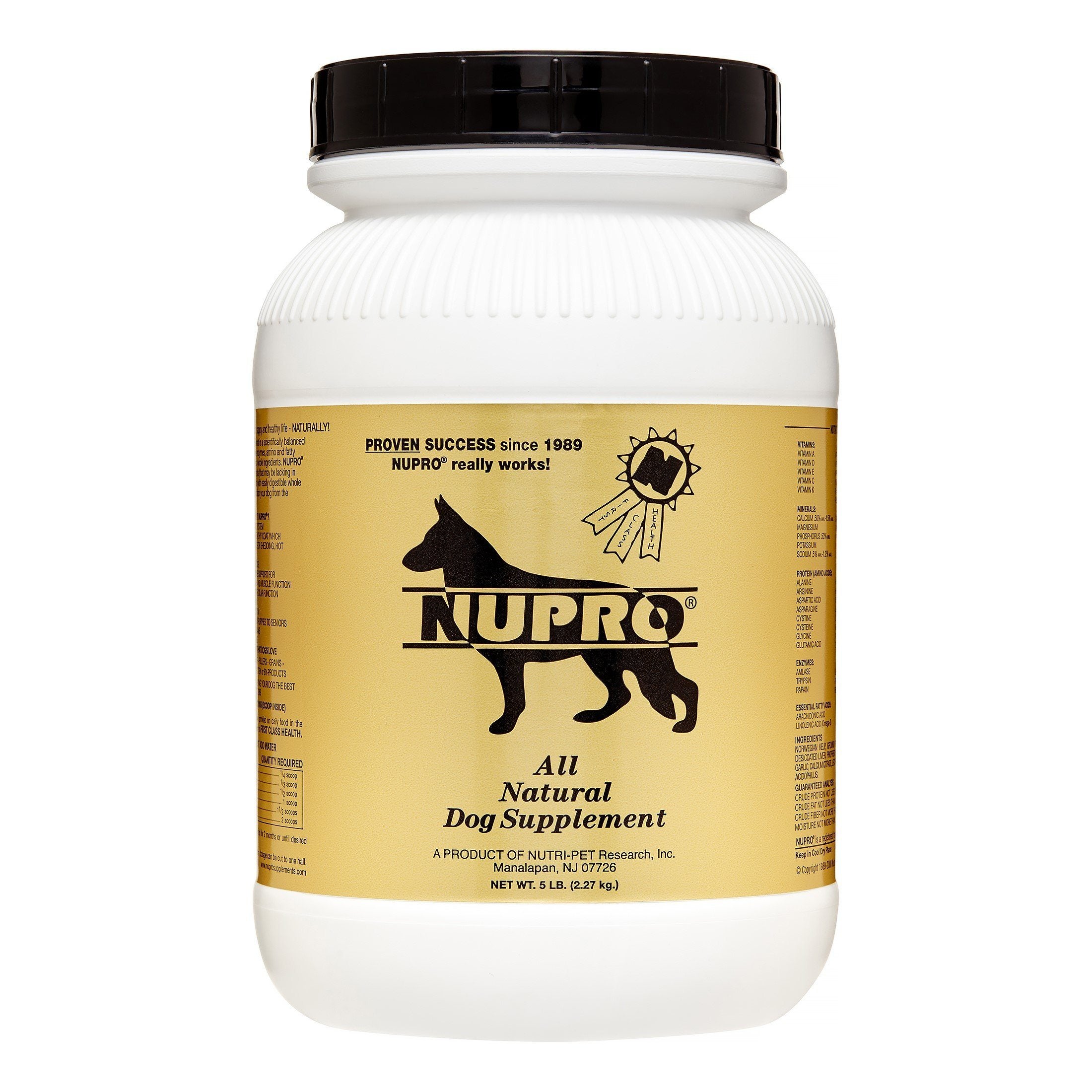 Nupro High Grade Hemp Extract CBD Oil Natural Dog Supplement - 5 lb Jar  