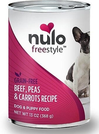 Nulo FreeStyle Grain Free Beef, Peas, and Carrots Recipe Canned Dog Food  