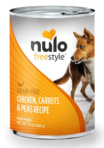 Nulo FreeStyle Grain Free Chicken, Carrots and Peas Recipe Canned Dog Food  