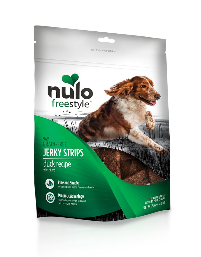 Nulo Freestyle Grain Free Duck & Plum Recipe Jerky Dog Treats  