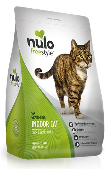 Nulo FreeStyle Indoor Cat Grain Free Duck and Lentils Recipe Dry Cat Food  