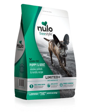Nulo FreeStyle Limited+ Grain Free Alaska Pollock & Lentils Recipe Puppy & Adult Dry Do...