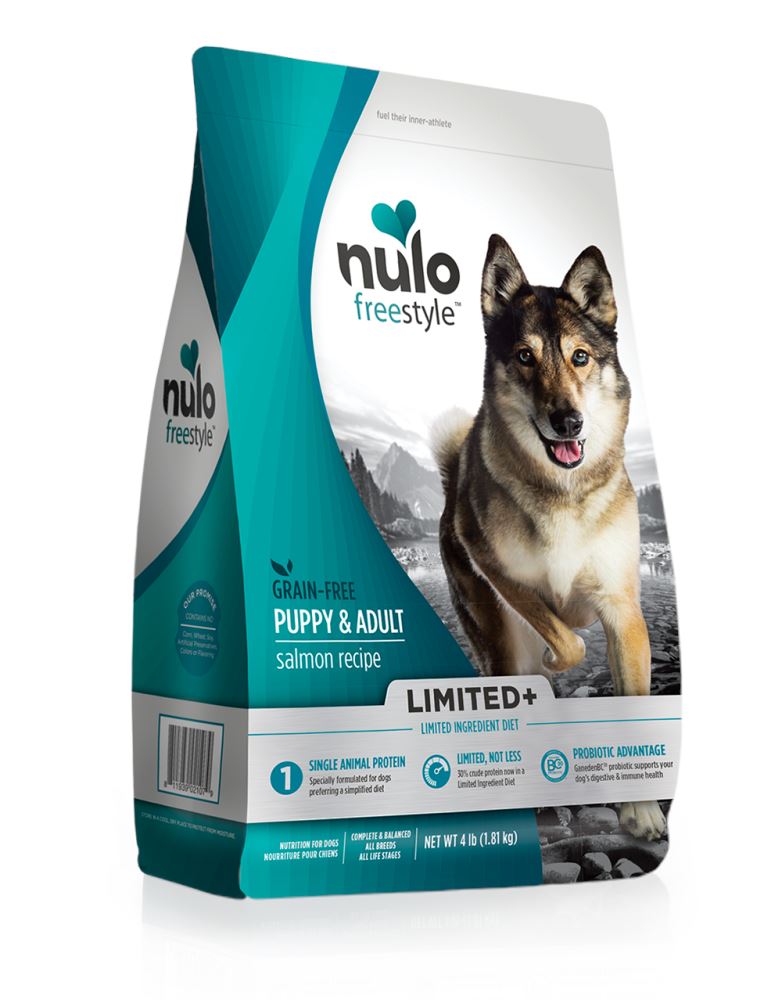 Nulo FreeStyle Limited+ Grain Free Salmon Recipe Puppy & Adult Dry Dog Food  