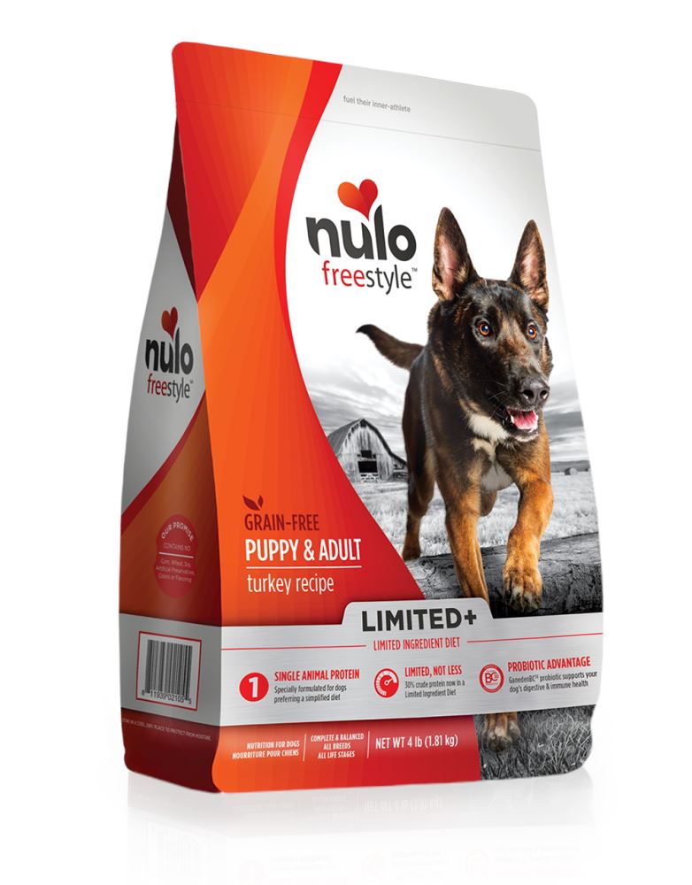 Nulo FreeStyle Limited+ Grain Free Turkey Recipe Puppy & Adult Dry Dog Food  