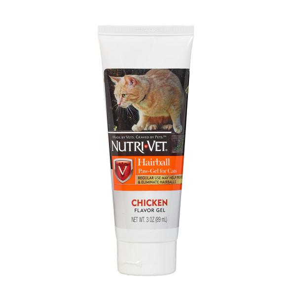 Nutri-Vet Cat Hairball Relief Paw-Gel Chicken Liver Flavor - 3 oz Tube  