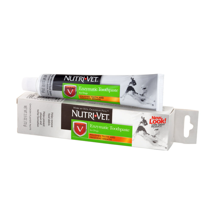 Nutri-Vet Dental Enzymatic Toothpaste for Dogs - 2.5 oz Tube