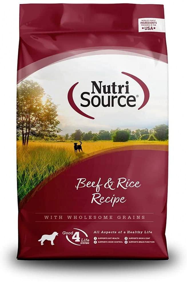 Nutrisource Adult Beef & Rice Dry Dog Food - 15 lb Bag