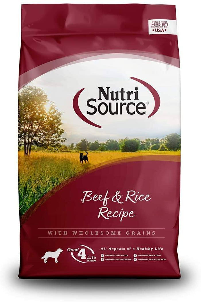 Nutrisource Adult Beef & Rice Dry Dog Food - 30 lb Bag