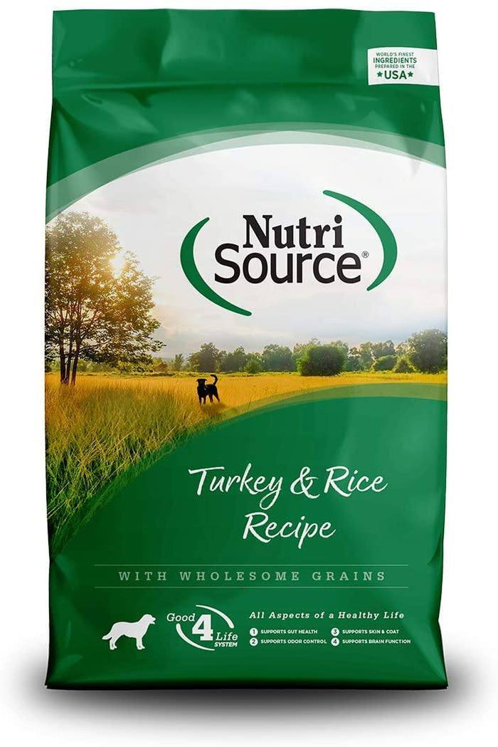 Nutrisource Adult Turkey & Rice Dry Dog Food - 15 lb Bag