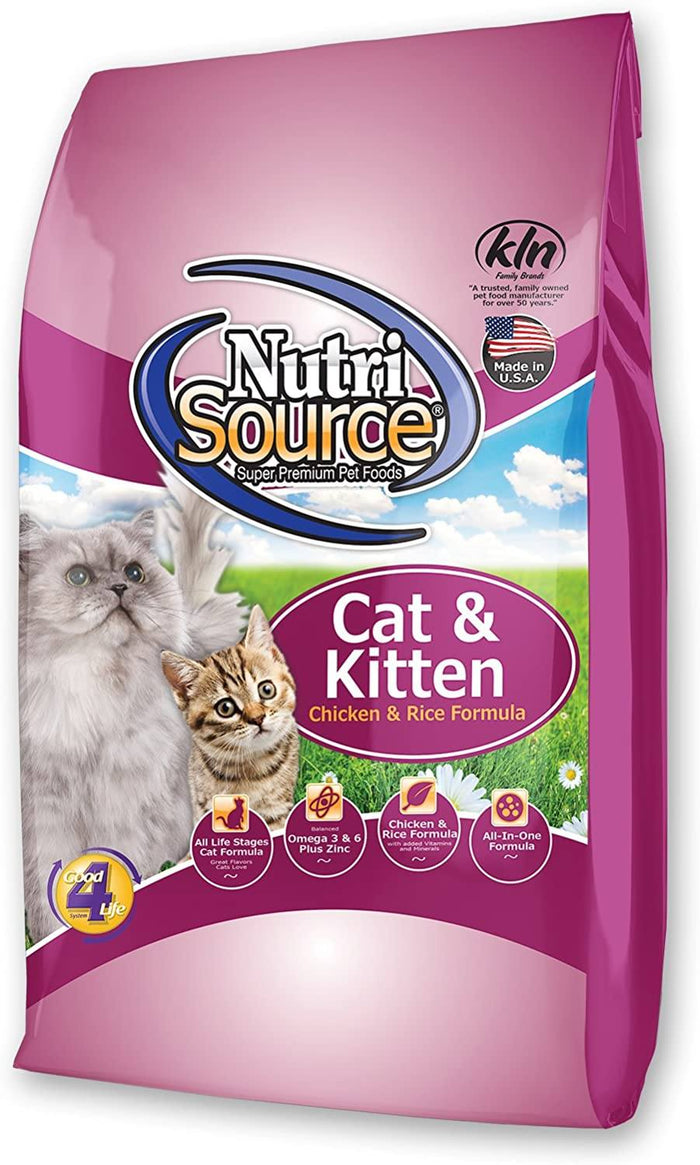 Nutrisource Cat & Kitten Chicken & Rice Dry Cat Food - 1.5 lb Bag