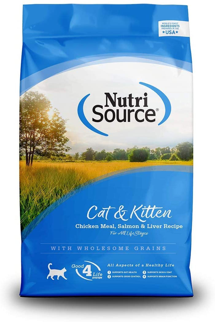 Nutrisource Cat & Kitten Chicken, Salmon & Liver Dry Cat Food - 16 lb Bag