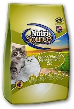 Nutrisource Cat Senior Weight Mgt Chicken & Rice Dry Cat Food - 1.5 lb Bag
