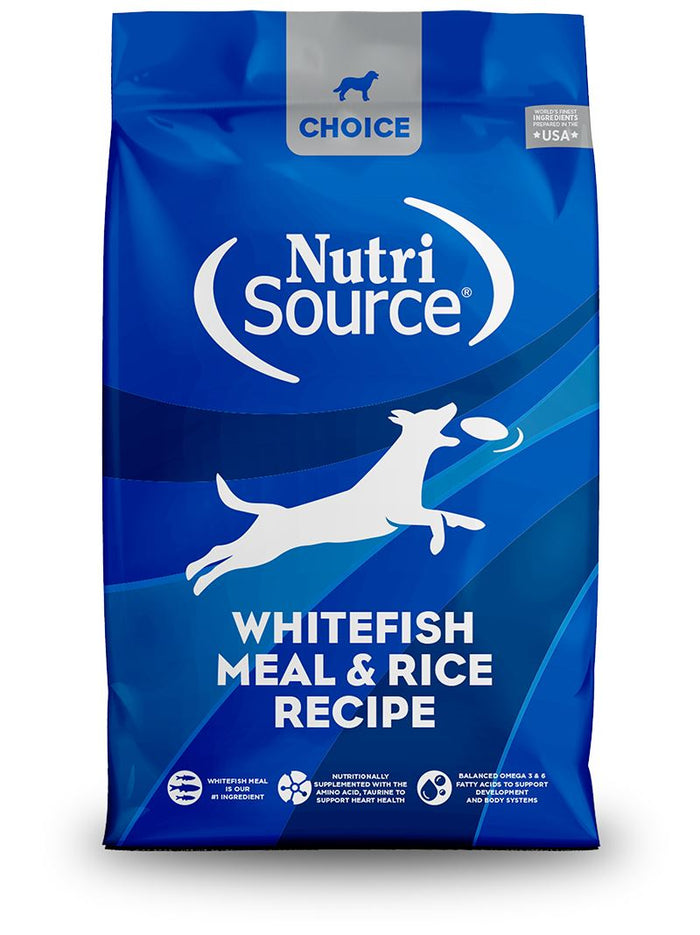 Nutrisource Choice Whitefish Meal & Rice Dry Dog Food - 30 lb Bag