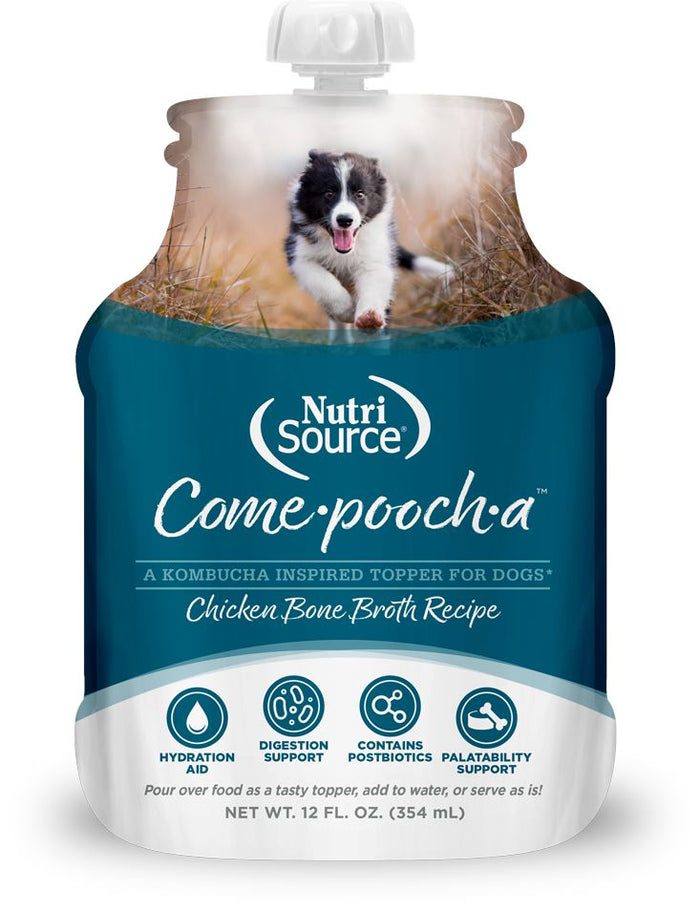Nutrisource Come-Pooch-A Chicken Broth Dog Food Recipe Pouch - 12 oz - Case of 12