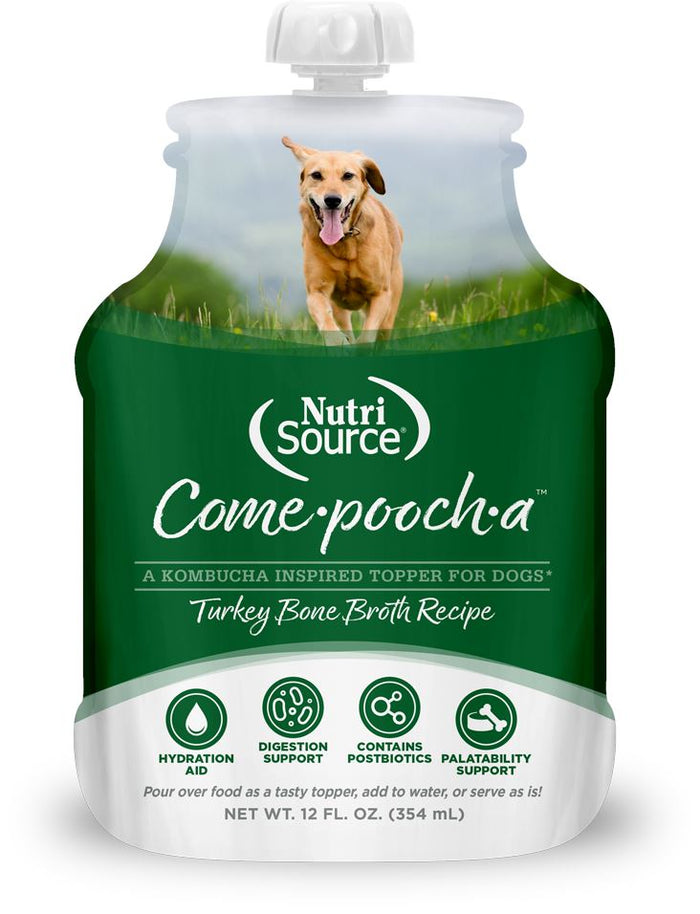 Nutrisource Come-Pooch-A Turkey Broth Dog Food Recipe Pouch - 12 oz - Case of 12