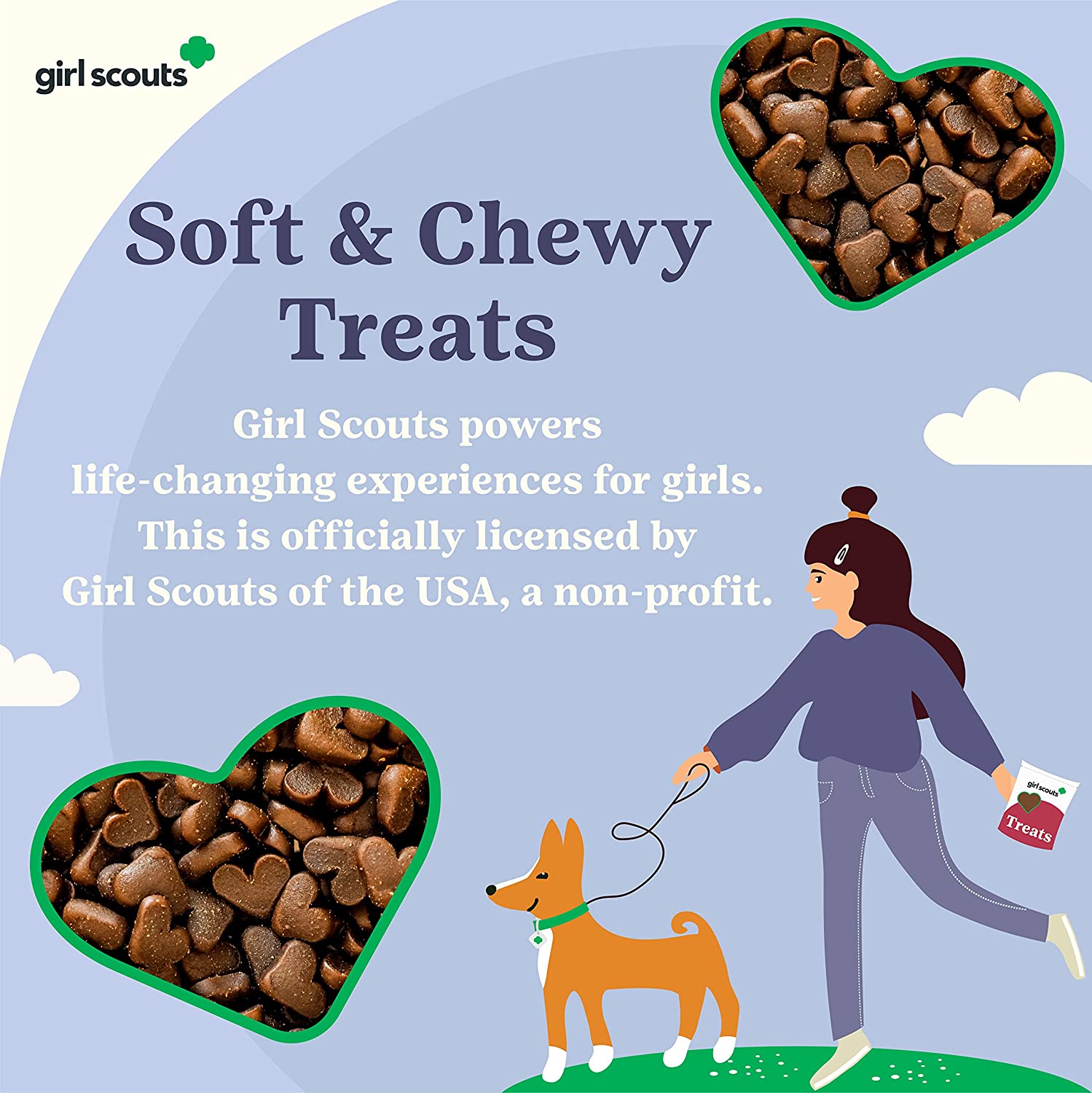 Nutrisource Girl Scouts Bacon Soft & Chewy Dog Treats - 5 oz  