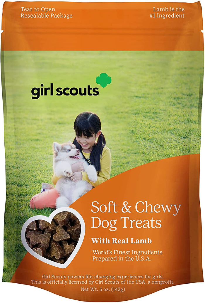 Nutrisource Girl Scouts Lamb Soft & Chewy Dog Treats - 5 oz