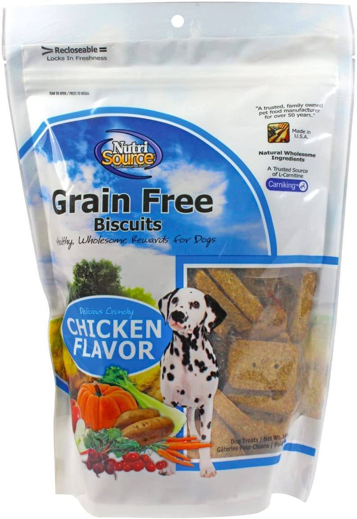 Nutrisource Grain Free Chicken Dog Biscuits - 14 oz