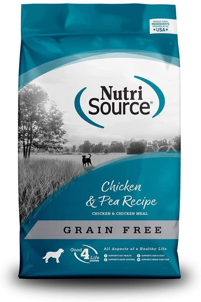 Nutrisource Grain Free Chicken & Pea Dry Dog Food - 15 lb Bag
