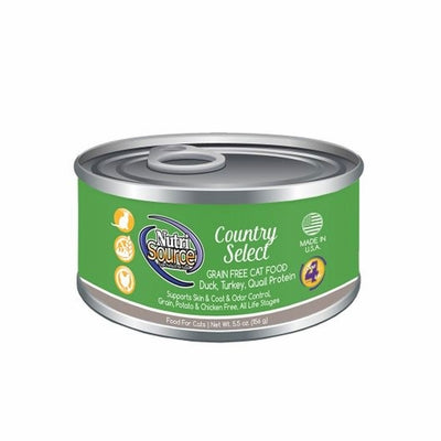 Nutrisource Grain Free Country Select Cat Canned Canned Cat Food - 5.5 oz - Case of 12