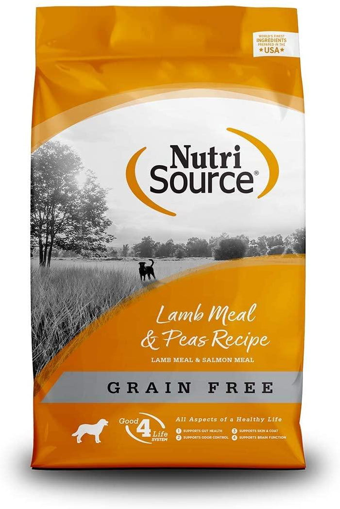 Nutrisource Grain Free Lamb Meal & Peas Dry Dog Food - 15 lb Bag