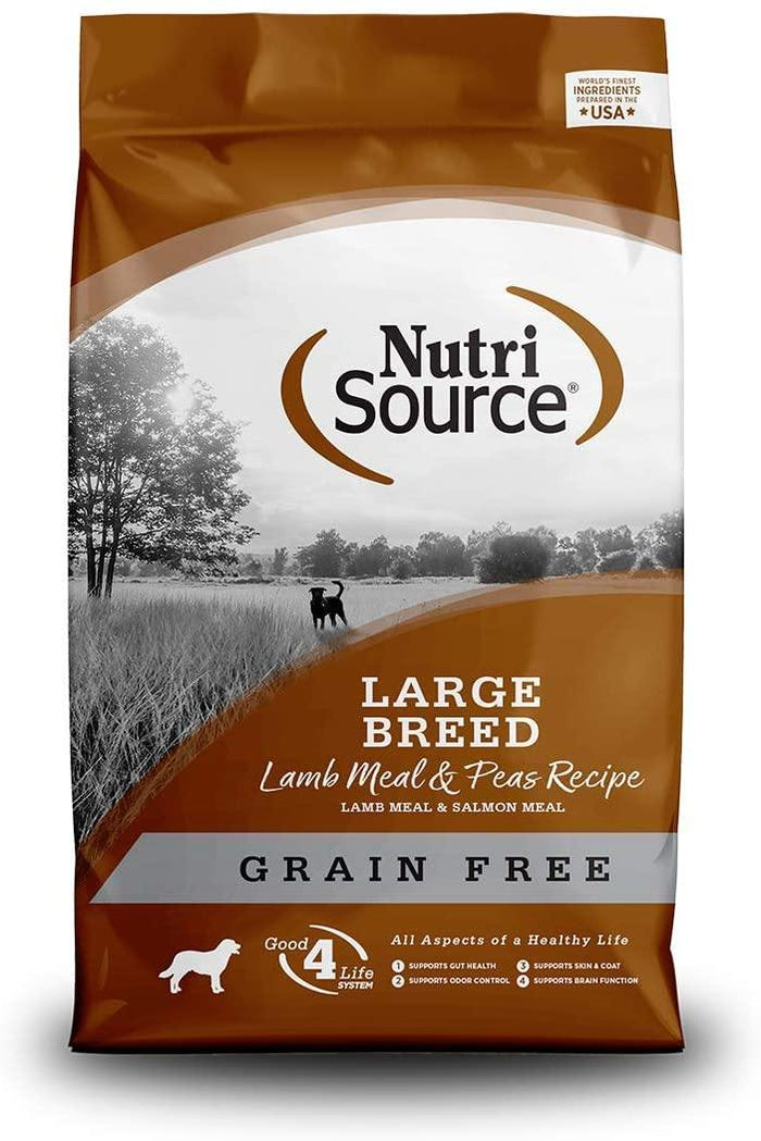 Nutrisource Grain Free Large Breed Lamb Meal & Peas Dry Dog Food - 30 lb Bag