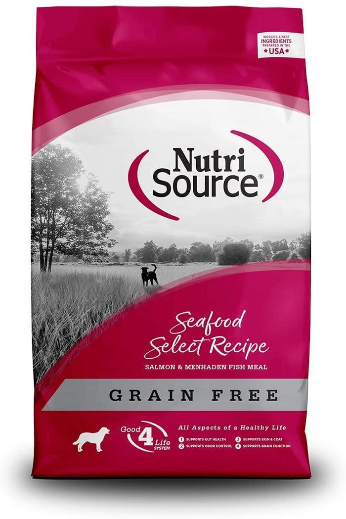 Nutrisource Grain Free Seafood Select with Salmon Dry Dog Food - 15 lb Bag
