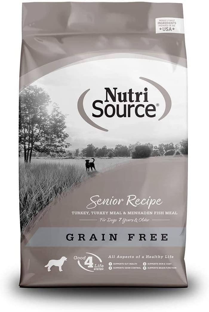 Nutrisource Grain Free Senior Dry Dog Food - 15 lb Bag