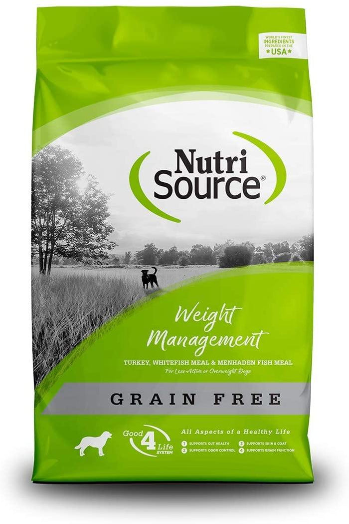 Nutrisource Grain Free Weight Management Dry Dog Food - 15 lb Bag