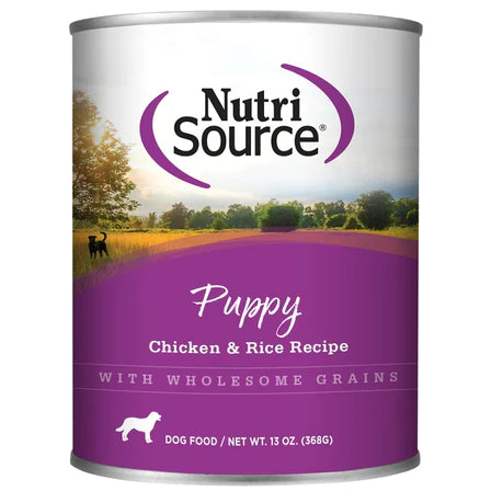 Nutrisource Puppy Chicken & Rice Canned Canned Dog Food - 13 oz - Case of 12  