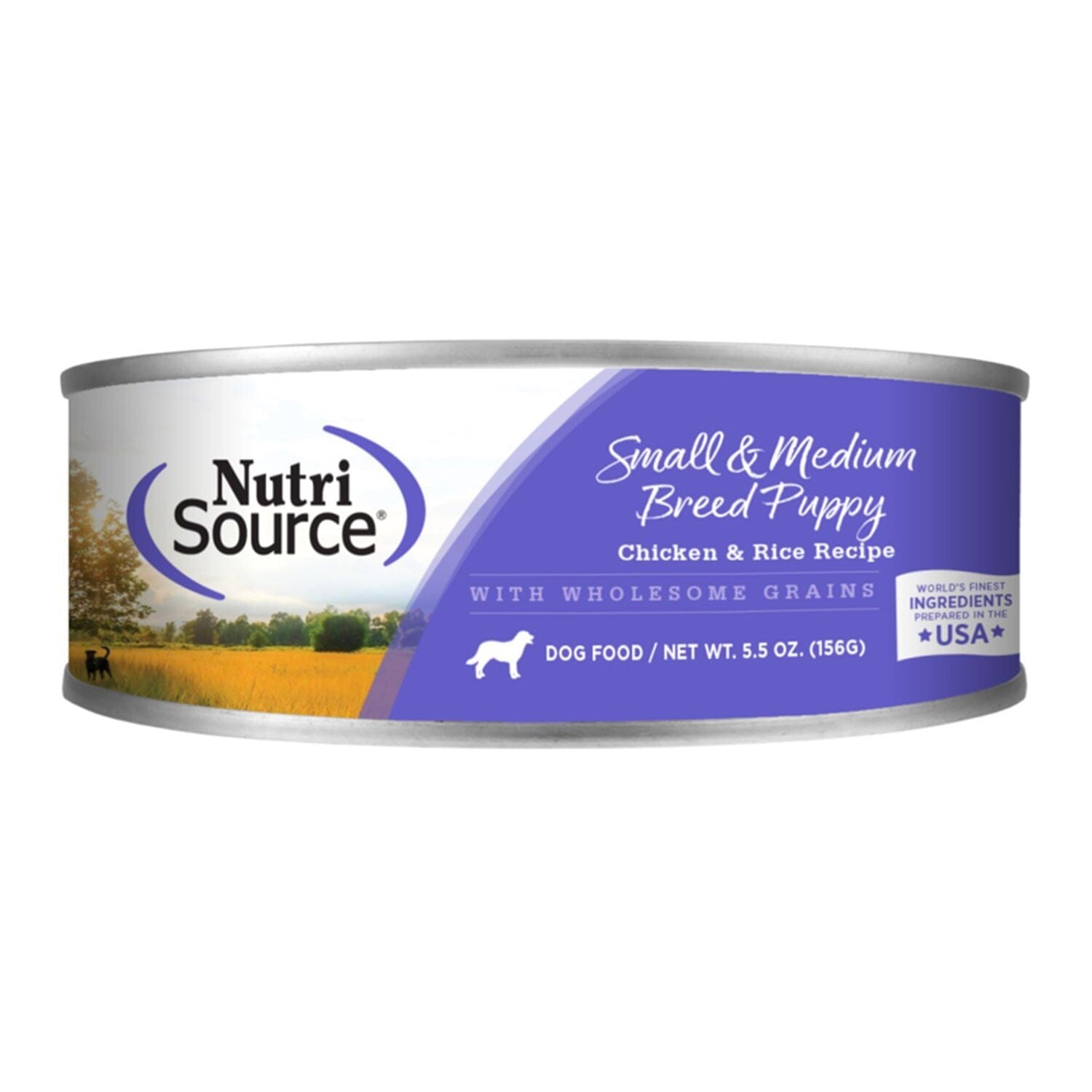 Nutrisource Puppy Small & Medium Breed Canned Dog Food Chicken & Rice Recipe - 5.5 oz - Case of 12  