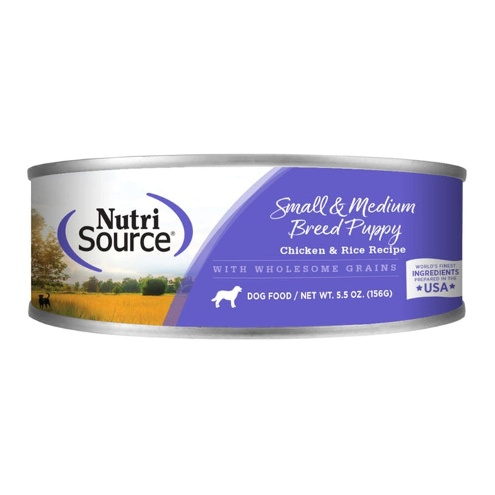 Nutrisource Puppy Small & Medium Breed Canned Dog Food Chicken & Rice Recipe - 5.5 oz -...
