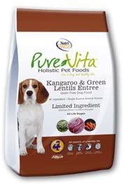 Nutrisource Pure Vita Grain Free Kangaroo & Lentil Dry Dog Food - 15 lb Bag