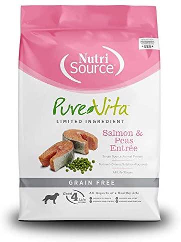 Nutrisource Pure Vita Grain Free Salmon & Peas Entrée Dry Dog Food - 25 lb Bag