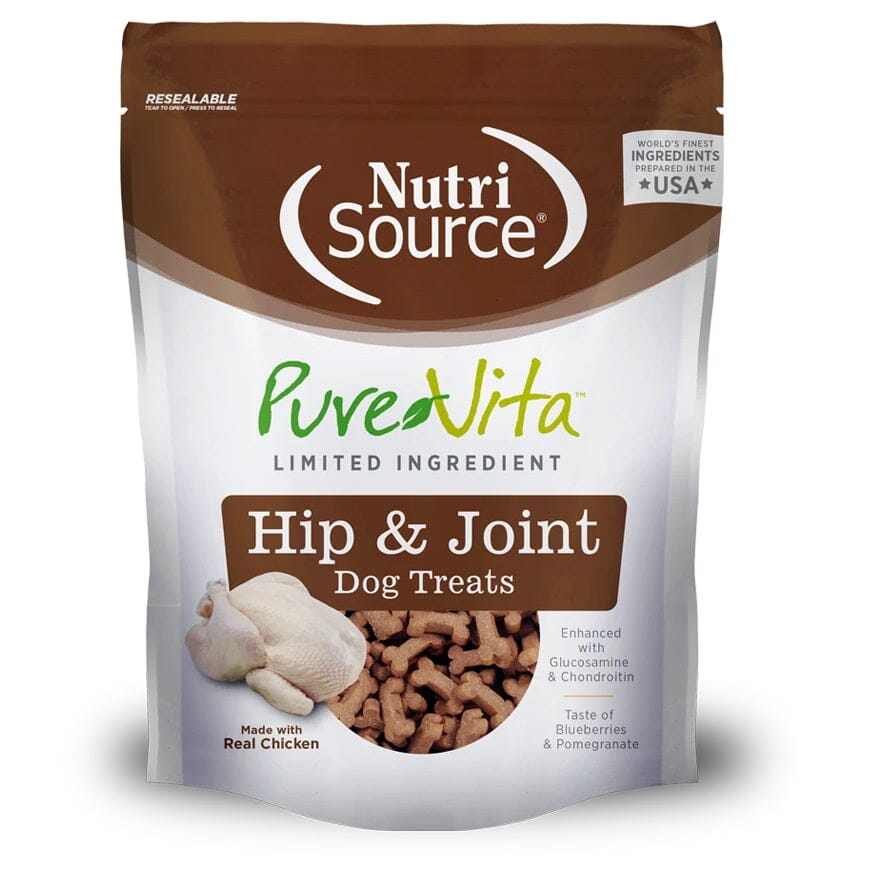 Nutrisource Pure Vita Hip & Joint Dog Treats - 6 oz  